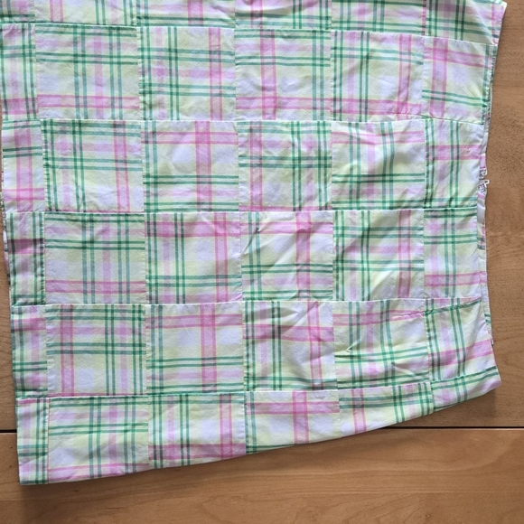 Lilly Pulitzer Pink and Green A-Line Mini Skirt Resort Wear - Picture 3 of 5